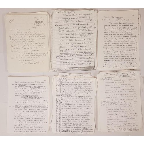 258 - Hand Written (Copy) Loose Pages Biography Of The Families Of Mr and Mrs Seán Mac Entee by M&a... 