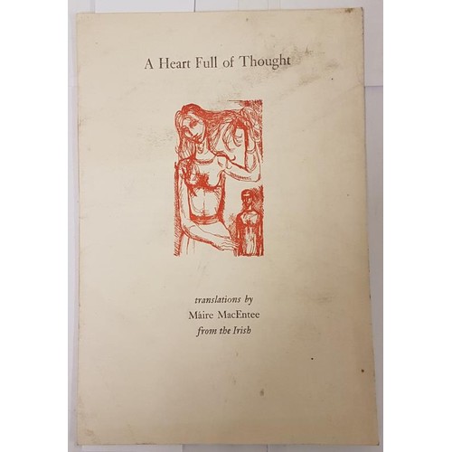 321 - A Heart Full of Thought Maire MacEntee Published by Dolmen Press, Dublin, 1959. Soft cover. Conditio... 