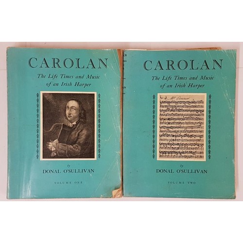 325 - Carolan: The Life, Times, and Music of an Irish Harper Donal O'Sullivan Published by Routledge and K... 