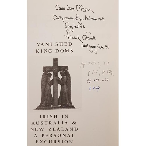 330 - Vanishing Kingdoms, Irish in Australia and New Zealand by Patrick O'Farrell SIGNED with an inscripti... 