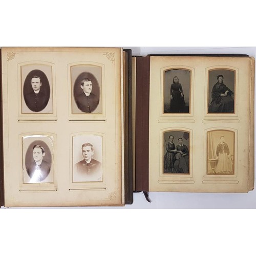 355 - 2 Photo Albums with 19th Century Photos Depticting the De Brún Family. Circa 90 Photos.