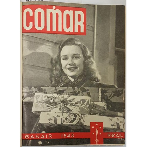 368 - Bound copies of Comar for the year 1948. SIGNED by Maire Mhac an tSaoi. Damage to spine