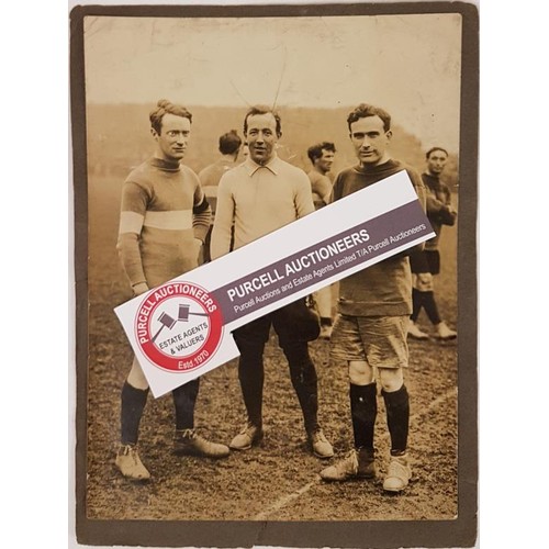406 - 4 Photographs. One with Harry Boland and Sean MacEntee in Football attire; One of Máire Mhac ... 