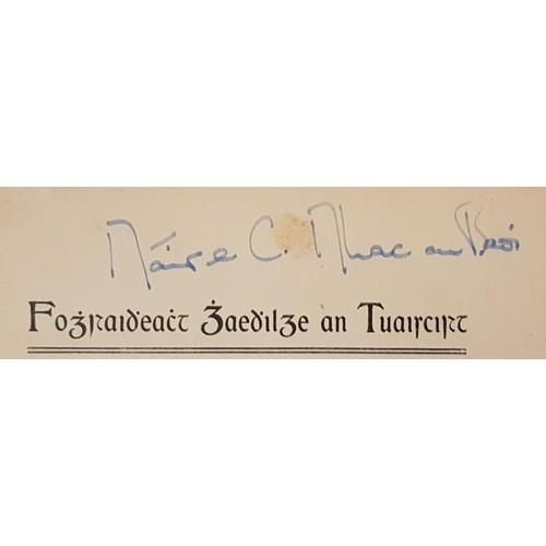 576 - Om By Gabriel Rosenstock SIGNED; Fograideact Gaedilge an Tuarcirt by Séamur Ó Seracaig... 