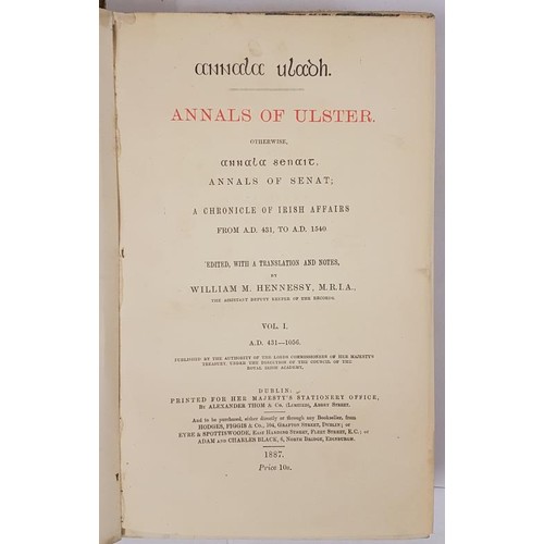 9 - Annala Uladh: Annals of Ulster otherwise Annala Senait, Annals of Senat: a chronicle of Irish affair... 