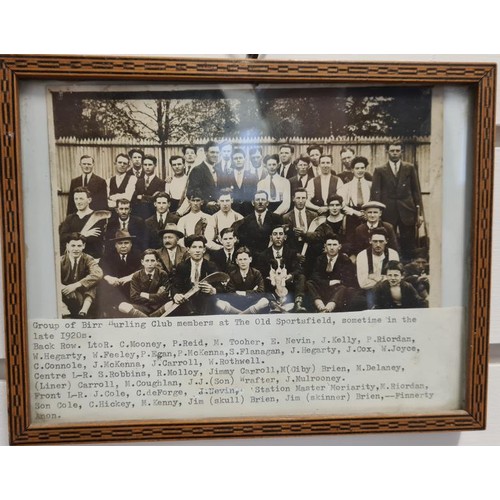 93 - Framed Photograph of Birr, Offaly Hurling Champions 1912-13, another of Offaly Hurling Champions GAA... 