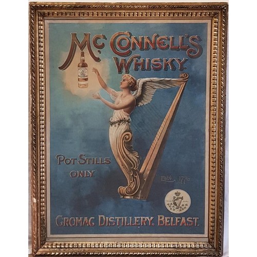 103 - McConnell's Irish Whisky Advertising Sign, c.28 x 36.5in