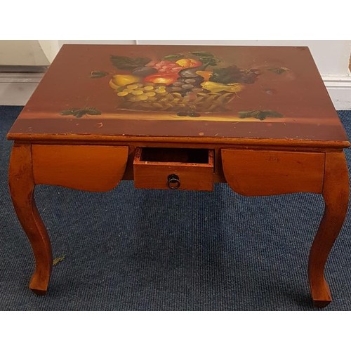 116 - Painted Side Table - 24 x 16 x 15.5ins