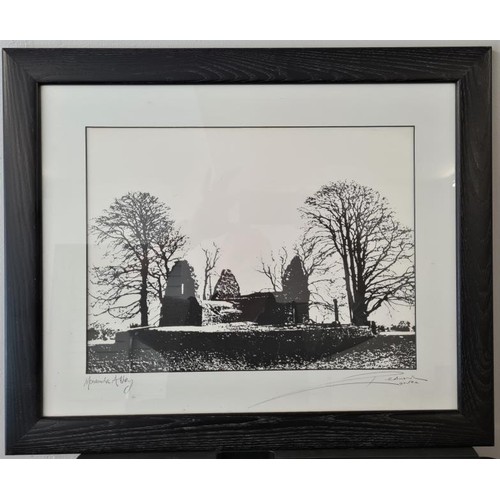 155 - Redmond, Brian. Photographic Image of Monaincha Abbey (Roscrea, Co. Tipperary), signed, frame c.23 x... 