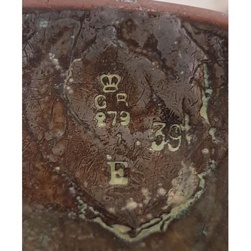 411 - Georgian Copper Measure with stamp and copper vessl (2)