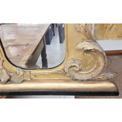 118 - Exceptional 19th Century Carved and Gilded Seven Panel Overmantle Mirror, profusely decorated with s... 