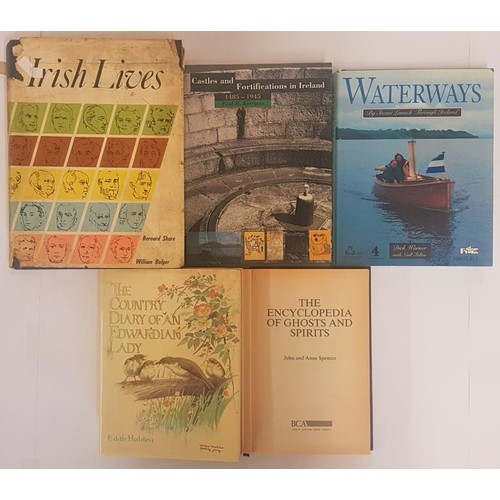 43 - Irish Lives by Bernard Share & William Bolger, dj, 1971; Waterways by Steam Launch Through Irela... 