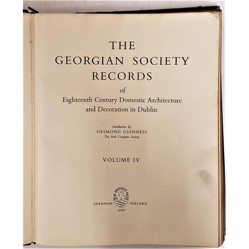 61 - The Georgian Society Records of the Eighteenth Century Domestic Architecture and Decoration in Dubli... 