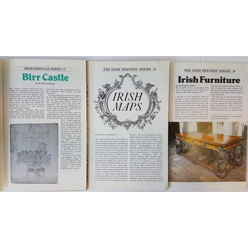 11 - Earl of Rosse. Birr Castle 1982, J. H. Andrews. Irish Maps. 1978 and The Knight of Glin. Irish Furni... 