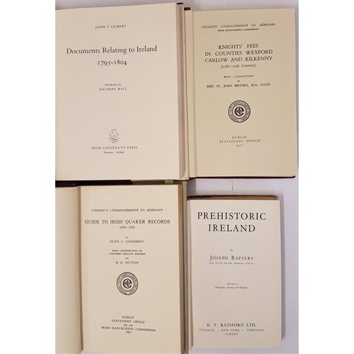 12 - Documents relating to Ireland 1795-1804 by John T. Gilbert. IUP. 1970 dj; Prehistoric Ireland by Jos... 