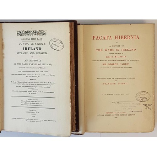 16 - Standish O'Grady (Edited by) Pacata Hibernia. 1896. 2 volumes. Limited edition. Fine maps & plat... 