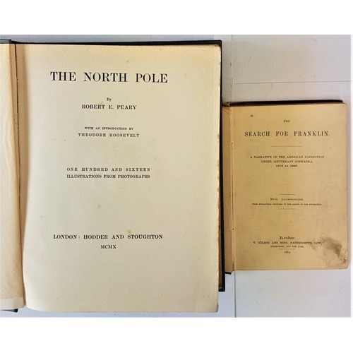 21 - Pair of Arctic interest books – 1910 The North Pole by Robert E. Peary, & 1882 The Search ... 