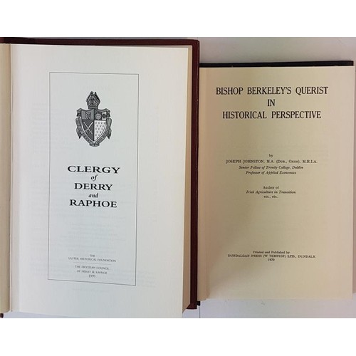 51 - Clergy of Derry and Raphoe. 1999. 1st and J. Johnston. Bishop Berkeley's Querist in Historical persp... 