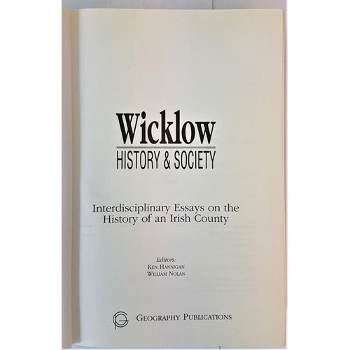 59 - Wicklow: History & Society (Interdisciplinary Essays on the History of an Irish County) Hannigan... 
