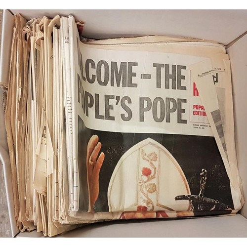 74 - Archive on visit of Pope John Paul II to Ireland, 1979. The Phoenix Park Dublin commemorative hardba... 