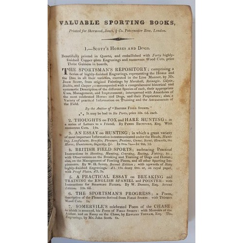 92 - Shooters Companion by T. B. Johnsons. A very rare book on hunting and shooting. c.1820's, lacks titl... 