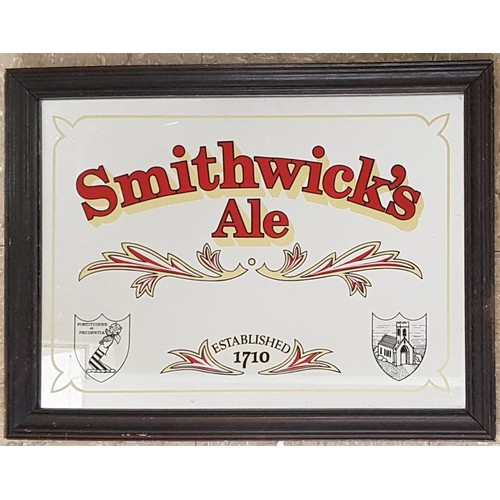1 - Smithwick's Ale 1960's mirror, 19 X 24 inches