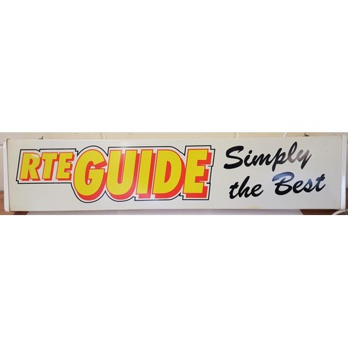9 - RTE Guide Simply The Best, light up sign (in working order) 8 X 40 inches