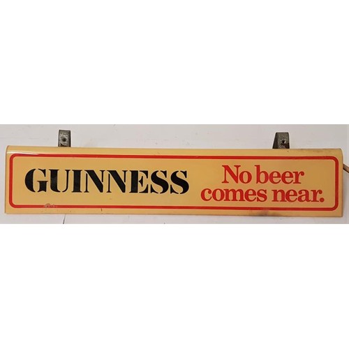 12 - Original Guinness, No Beer Comes Near shelf light (in working order) 3 X 15 inches