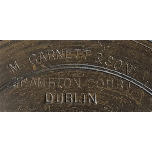 45 - M Garrett & Son, Crampton Court, Dublin 2.5inch Alloy & Brass Reel with charolais horn handl... 