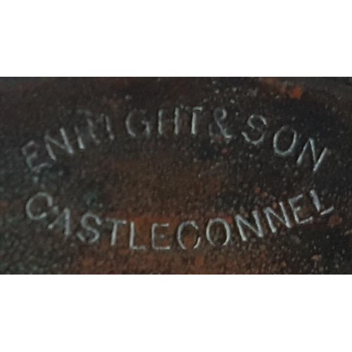 59 - Enright & Son, Castleconnell (Limerick) 2.5inch Alloy and Brass Face and Foot Reel