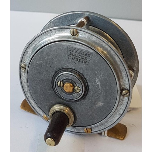 64 - L Keegan, Dublin, Maker 2.5inch Alloy & Brass Trout Reel