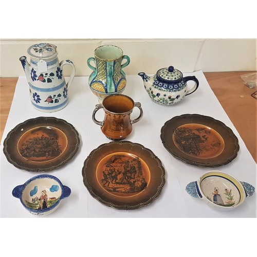 511 - Collection of Continental Pottery and Treacle Ware