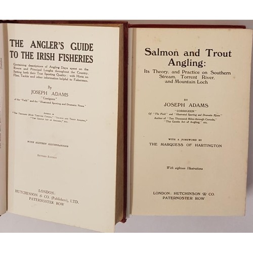 12 - Joseph Adams. The Angler's Guide to the Irish Fisheries. C.1930. Illustrated and Joseph Adams. Salmo... 