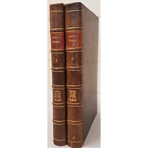 19 - The Works of Sir William Temple written by a particular friend Jonathan Swift 1750 in two volumes, f... 