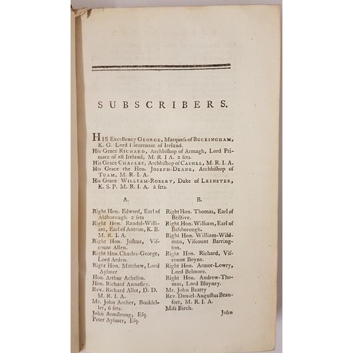 79 - John Lodge. The Peerage of Ireland or a General History of the Present Nobility of that Kingdom. 178... 