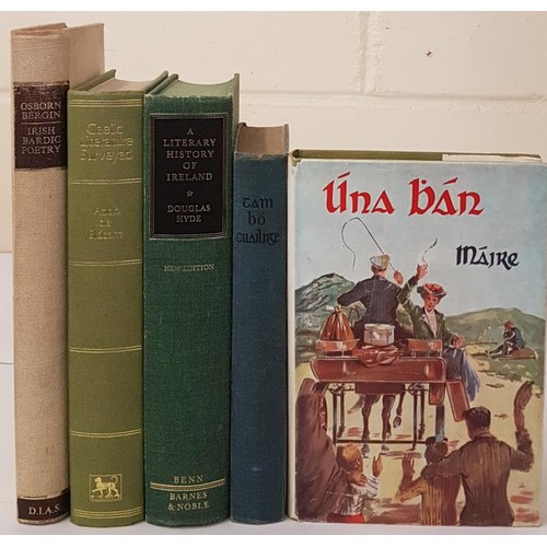 127 - Irish Bardic Poetry by Osborn Bergin; Gaelic Literature Surveyed by Aodh De Blácam; A Literar... 