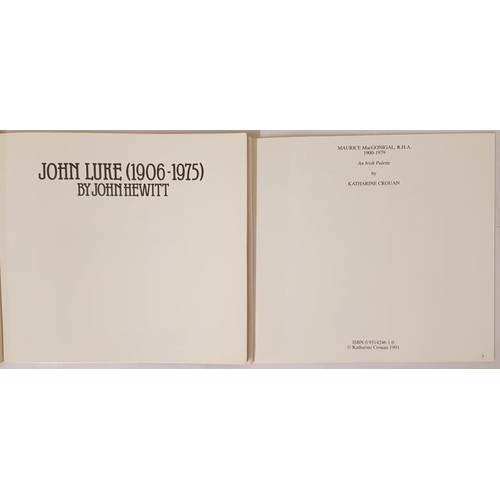 141 - John Hewitt. John Luke. 1978.1st. Illustrated and Katharine Crouan Maurice Mac Gonigal R.H.A. An exh... 