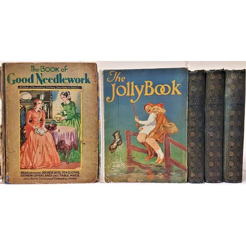 653 - The Jolly Book edited by Edwin Chisholm; The Book of Good Needlework, awarded as a School prize in 1... 