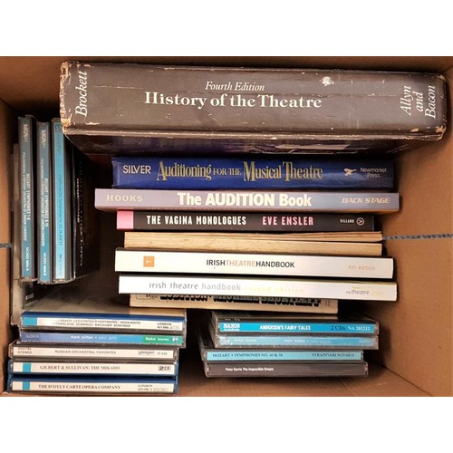 655 - Collection of Theatrical Interest Books and c.13CDs (some un-opened)