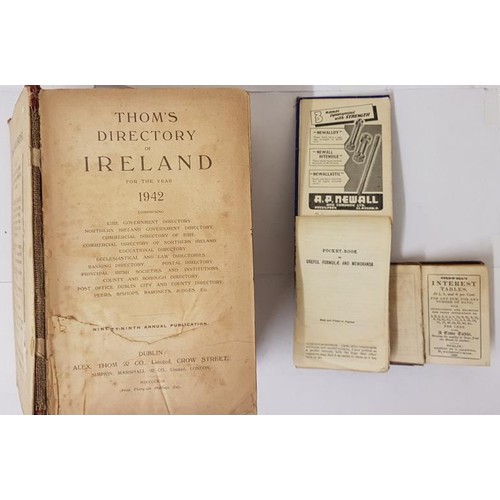 633 - Thoms Directory of Ireland for 1942, contains 2500 pages covering all counties north and south; Cold... 