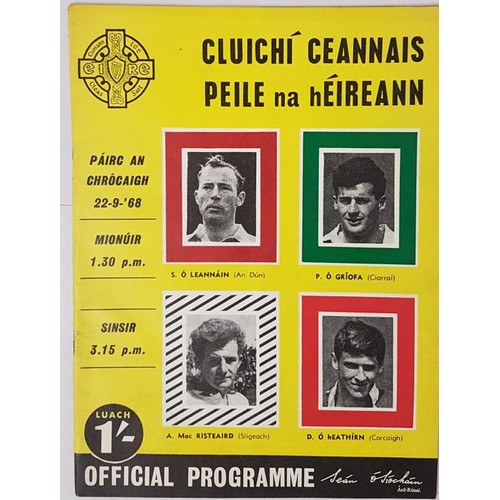 4 - Official Programme All Ireland Football Final 22nd September 1968, Down V Kerry