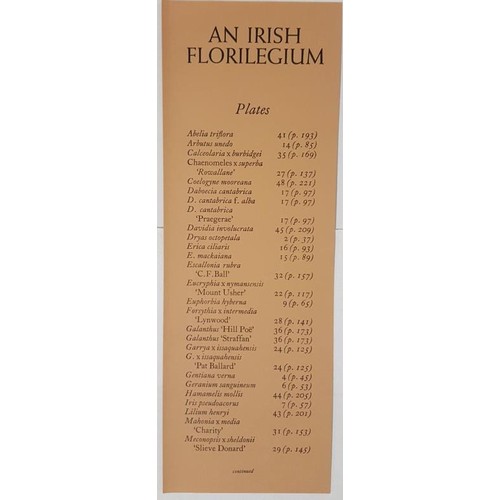 37 - An Irish Florilegium, Wild and Garden Plants of Ireland. 48 Watercolour Paintings by Wendy Walsh. In... 