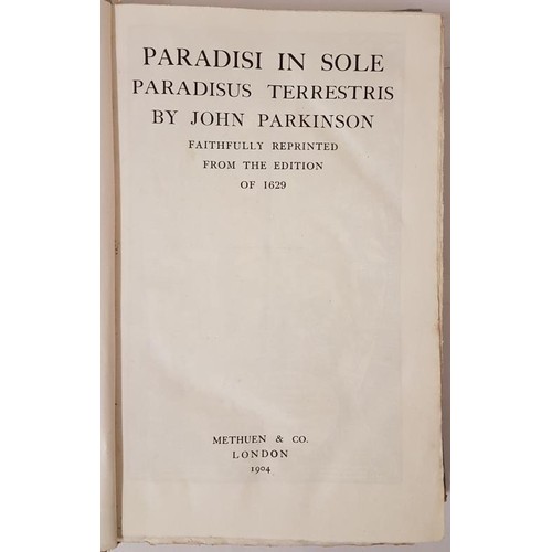 38 - Paradisi in Sole-Paradisus Terrestris-(1904)-From the Edition of 1629 Limited edition facsimile of t... 