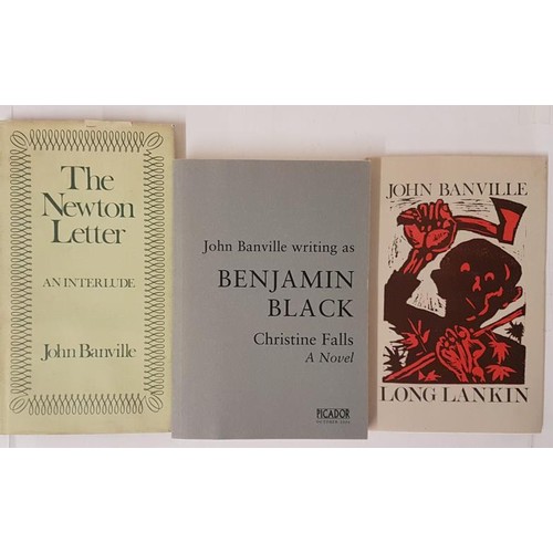 49 - John Banville – Christine Falls, Long Lankin and The Newton Letter, all first printings and Si... 