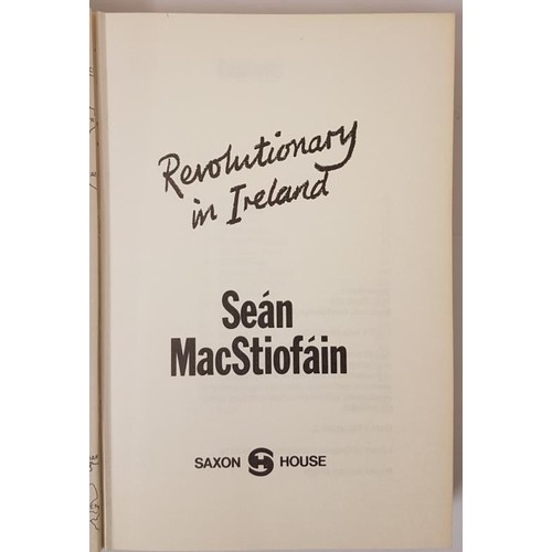 53 - Sean McStiofain. Revolutionary in Ireland. 1974. 1st. D.J. Illustrated