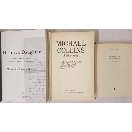 78 - Michael Collins, Tim Pat Coogan, 1990, signed by author, hardback in dust jacket, excellent conditio... 