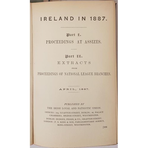 82 - Bound volume of political pamphlets and leaflets. The Irish Loyal Patriotic Union. 1886. Jury Packin... 