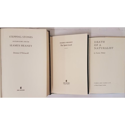 99 - Seamus Heaney, The Spirit Level, Stepping Stones, first printings and Death of a Naturalist first ed... 