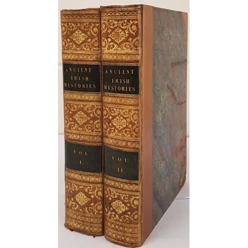 Spencer, Campion, Hanmer & Marleburrough. Ancient Irish Histories. Dublin. 1809. 2 vols. Subscribers List. Fine Contemporary half calf bindings by The Hibernia Press - Dublin (2)