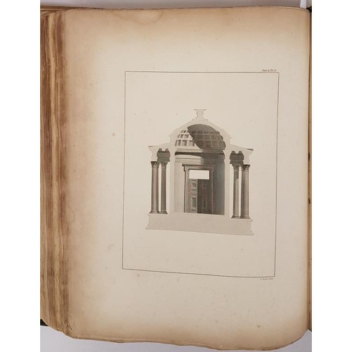 55 - The Civil Architecture of Vitruvius. 1812. 1st. translated edit. Numerous architectural plates. Foli... 